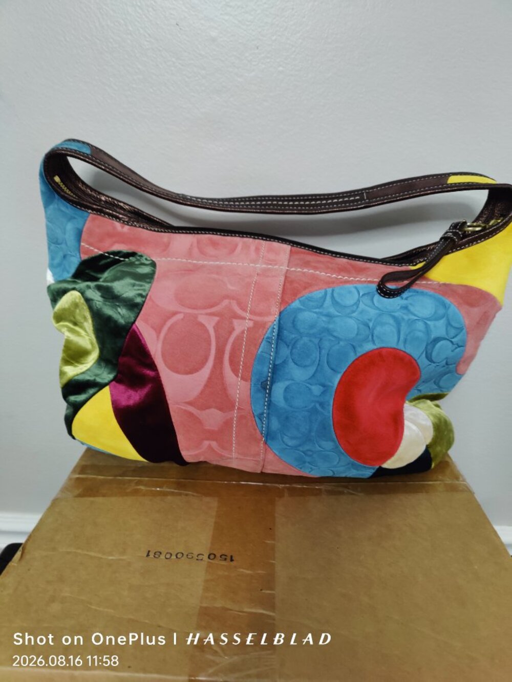 Rare COACH # 11315 LTD Edition Shoulder Bag Patchwork Hobo - Picture 2 of 4